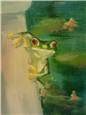 Frog! A total Bob Ross moment... I whipped this little guy out in just minutes.