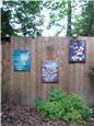 Using plants as stencils for art projects. 

More details in my blog post (http://www.mulchmedia.com/blog/post/2012/07/17/On-the-fence-about-outdoor-decor.aspx)