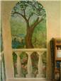 I had to repaint the background of these trees several times to get the correct sense of depth.