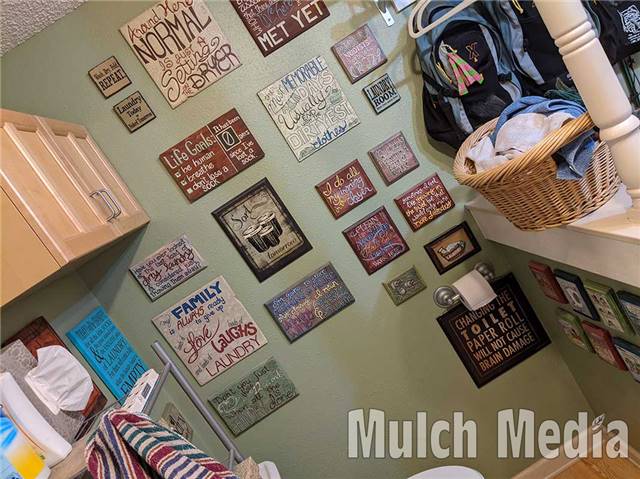 Laundry room nearly complete.