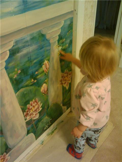 Madeline is finding the frogs.
