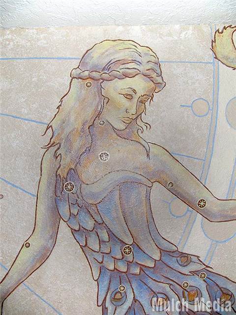 Constellation of Virgo. A close up of "Mother Earth" Virgo.